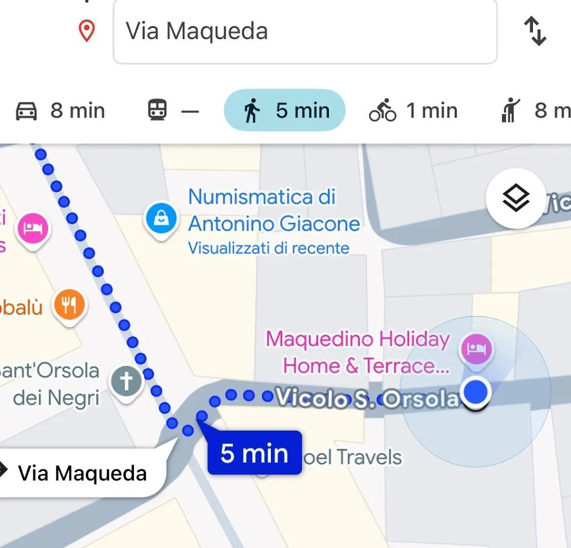 Maquedino Holiday Home & Terrace - Cozy Central Loft Palermo Guest house